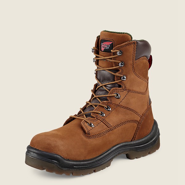 Botas de Trabajo Red Wing Hombre Marrom - King Toe® - 8-Inch Waterproof Soft Toe - 640-WKLMAB